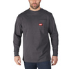 MILWAUKEE T SHIRT LONG SLEEVE GREY XL 