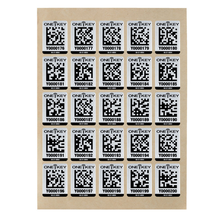 Etykieta z kodem QR do powierzchni metalowych AIDT