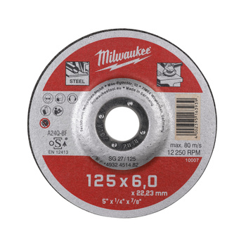 MILWAUKEE TARCZA DO SZLIF. CONTRACTOR 125/6