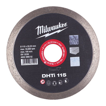 MILWAUKEE TARCZA DHTI 115