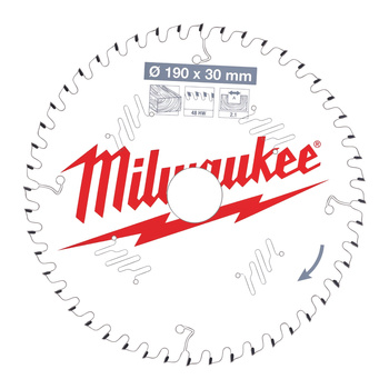 MILWAUKEE TARCZA PILARSKA 190X30X2,1X48ATB
