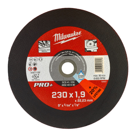 MILWAUKEE TARCZA DO METALU 230/1,9 PRO+