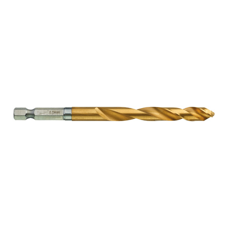 MILWAUKEE WIERTŁO METAL SHW HSS-G TIN 8 MM 