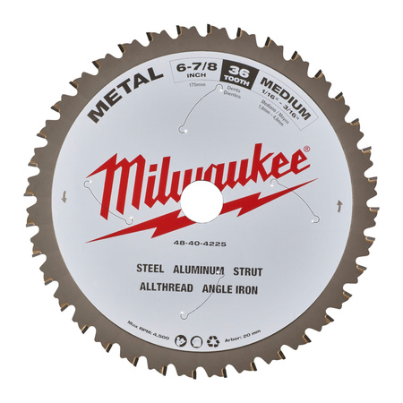 MILWAUKEE TARCZA 174X20X1,6X36