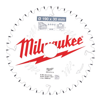MILWAUKEE TARCZE 254X30MM TWINPACK 60+80 Z 2 SZT