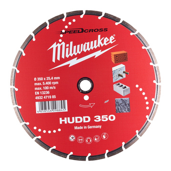 MILWAUKEE TARCZA DIAMENTOWA HUDD PREMIUM 350