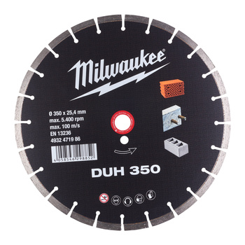 MILWAUKEE TARCZA DIAMENTOWA DUH 350