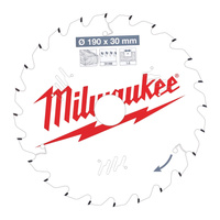 MILWAUKEE TARCZA PILARSKA 190X30X1,6X24ATB