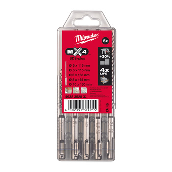 MILWAUKEE ZESTAW WIERTEŁ MX4 SDS-PLUS 