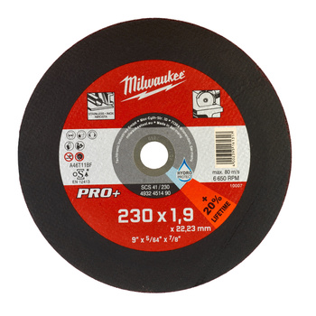 MILWAUKEE TARCZA DO METALU 230/1,9 PRO+